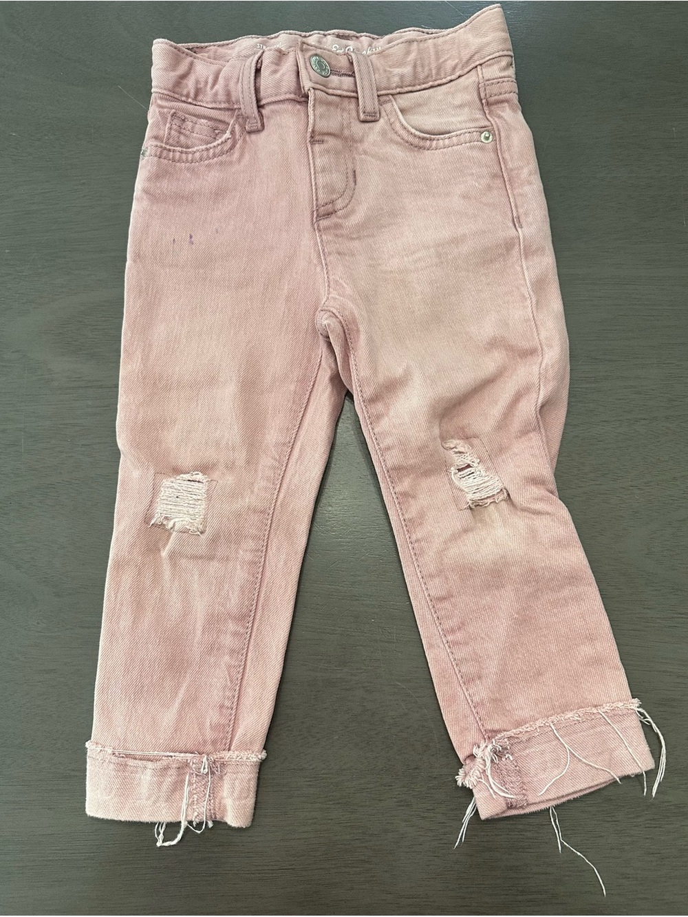 Girls’ Pink Stretch Jeans
